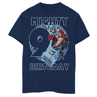 Boys 8-20 Marvel Thor Mighty 9th Birthday Tee