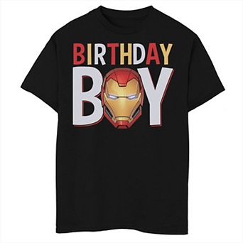 Boys 8-20 Marvel Avengers Iron Man Birthday Boy Tee