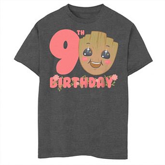 Boys 8-20 Marvel Cute Groot 9th Birthday Tee