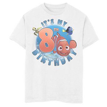 Boys 8-20 Finding Nemo It's My 8th Birthday Tee
