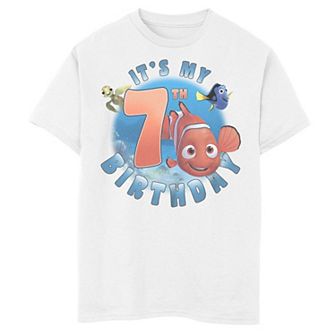 Boys 8-20 Finding Nemo It's My 7th Birthday Tee
