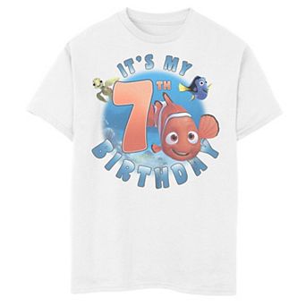 Boys 8-20 Finding Nemo It's My 7th Birthday Tee