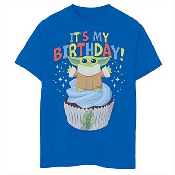 Boys 8-20 The Mandalorian It's My Birthday Cupcake Tee