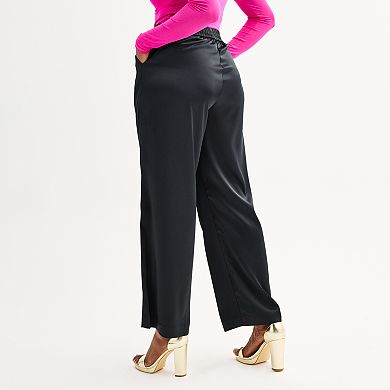 IC Collection Wide Leg Bottom Elastic Pants Style 5660P main image 1