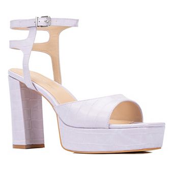 Fashion to Figure Hilari Women's Wide Width Strappy Heels