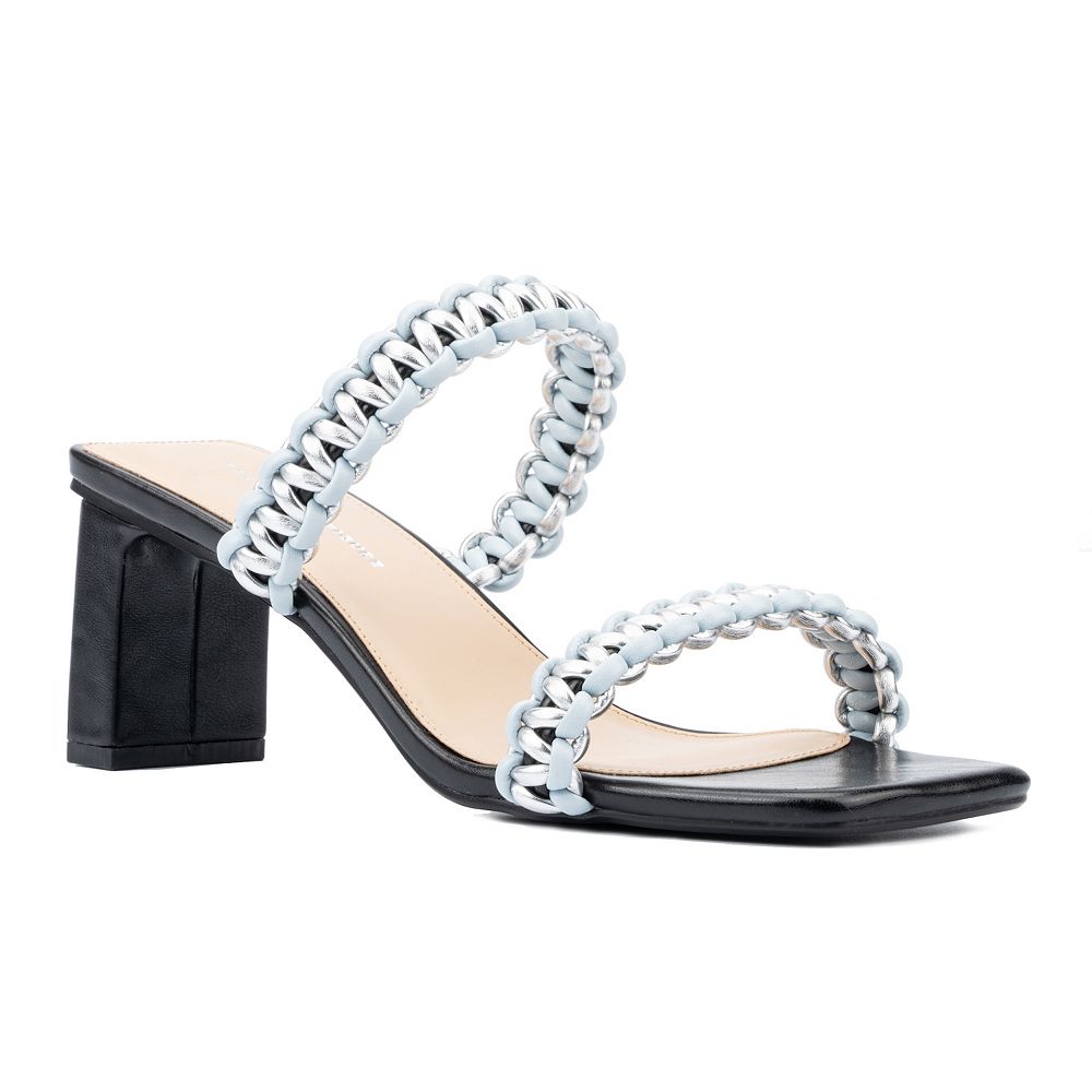 サンダル・ミュール ASH SS25 SANDAL \"JESS BIS\" (JESSBIS01 TALC) Jess Bis Braided Kitten Heel Sandals - Women's Dress Sandals