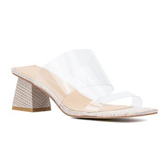 Fashion to Figure Malina Women's Wide Width Heeled Sandals