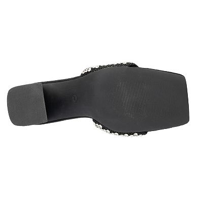 Fashion to Figure Serena Women's Wide Width Embellished Sandals