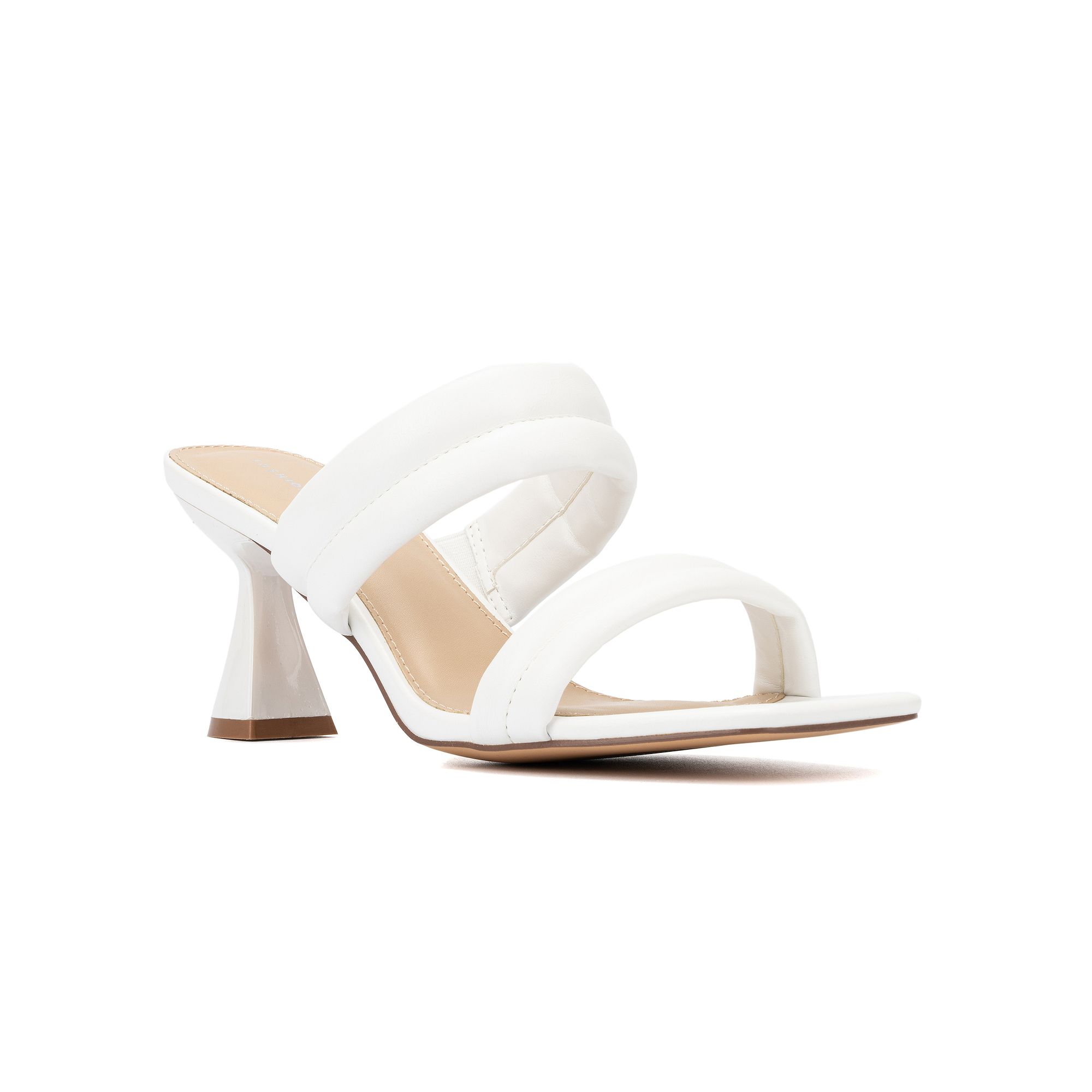 Fashion to Figure Sophia Womens Wide Width Dress Sandals, Size: 9 Wide, Wh