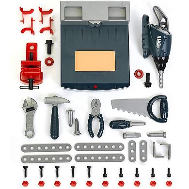 Theo Klein Bosch Adjustable Height Pretend Play Workbench & Tool Set