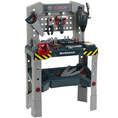 Theo Klein Bosch Adjustable Height Pretend Play Workbench & Tool Set