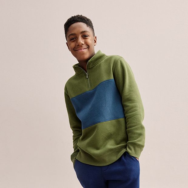 Boys quarter zip online pullover