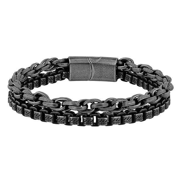 Double link chain on sale bracelet