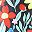 Black Colorful Flowers