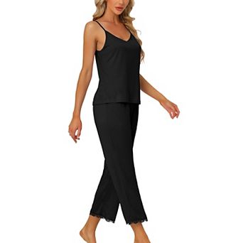Women Soft Cami Top And Capri Modal Pajama Sleepwear