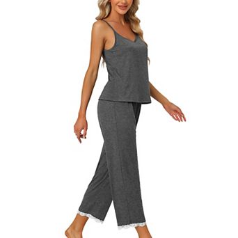 Women Soft Cami Top And Capri Modal Pajama Sleepwear
