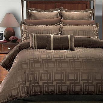 Janet 7 pc Jacquard Duvet Cover Set
