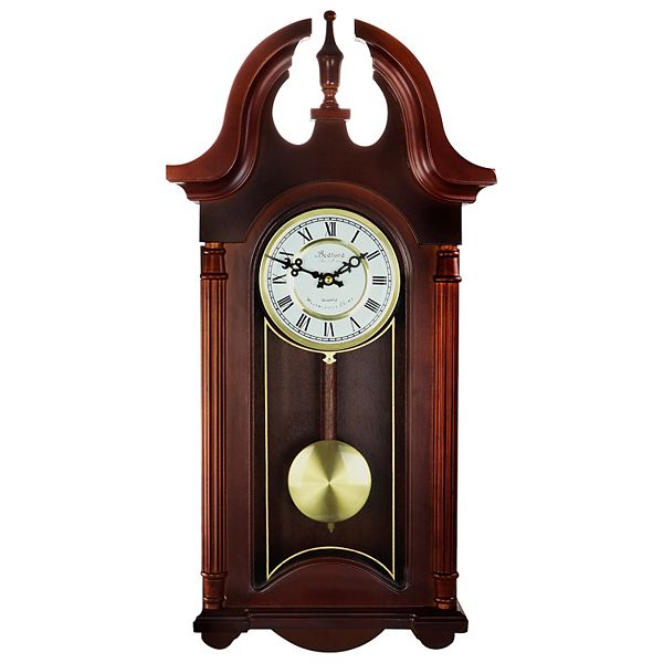 Mahogany Wall Clock with Pendulum and Chime QXH008BLH