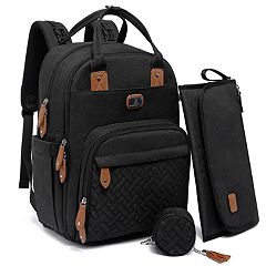 BABYHOOD X-Large Designer Baby Diaper Bag with 12 Multi-Use Pockets,  Stroller an