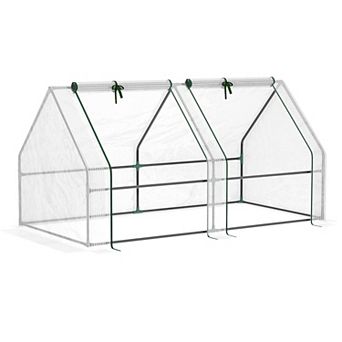 Outsunny 6ft x 3' x 3' Portable Mini Greenhouse with Windows