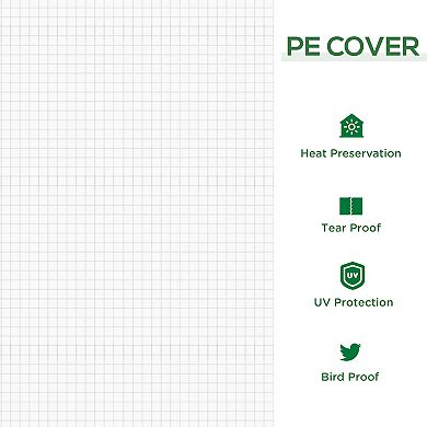 Outsunny 6ft x 3' x 3' Portable Mini Greenhouse with Windows