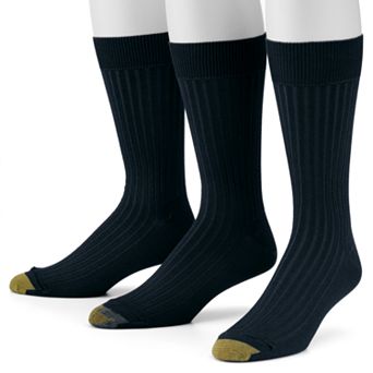 Men's GOLDTOE® 3-pack Canterbury Crew Socks