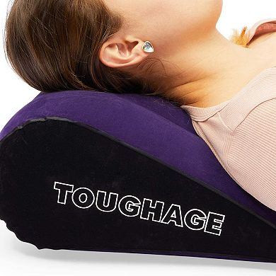 Inflatable Lumbar Pillow for Back, Triangle Wedge for Sleeping (17 x 14 x 7.5)