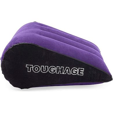 Inflatable Lumbar Pillow for Back, Triangle Wedge for Sleeping (17 x 14 x 7.5)