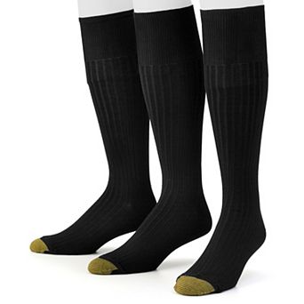 Men's GOLDTOE® 3-pack Canterbury Over-the-Calf Dress Socks