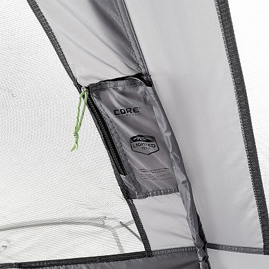 Core Lighted 10-Person Instant Cabin Tent with Screen Room