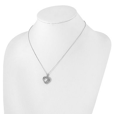 Sophie Miller Sterling Silver Cubic Zirconia Necklace