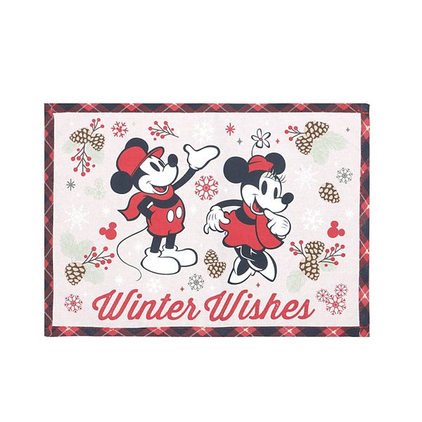 Disney's Mickey Mouse & Minnie Mouse Winter Wishes Placemat by St. Nicholas Square®