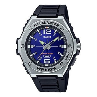 Casio Men's Heavy Duty Illuminator Stainless Steel Bracelet Analog Watch - MWA100H
