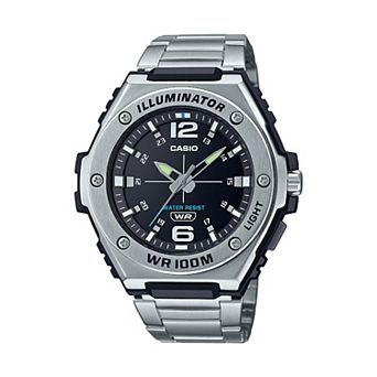 Casio Men's Heavy Duty Illuminator Stainless Steel Bracelet Analog Watch - MWA100H