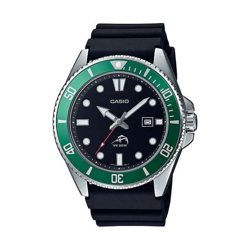 Casio Men's Diver Analog Watch, Size: Large, Green