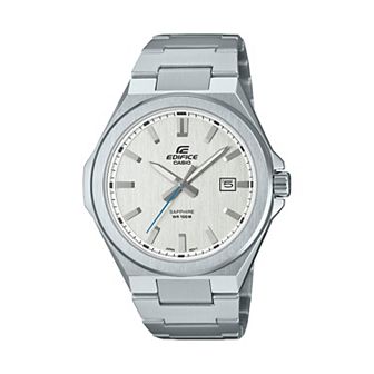 Casio Men's Edifice Classic Stainless White Dial Bracelet Watch - EFB108D-7AV
