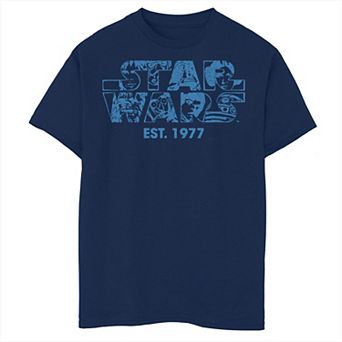 Boys Husky Star Wars Cast Logo Star Wars Est. 1977 Graphic Tee