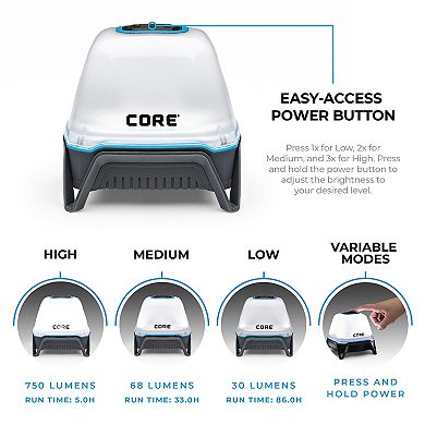 Core 750L Rechargeable Lantern with USB Output