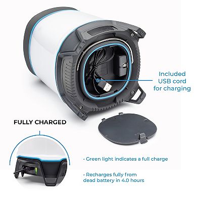 Core 1250L Rechargeable Bluetooth Speaker Lantern with USB Output