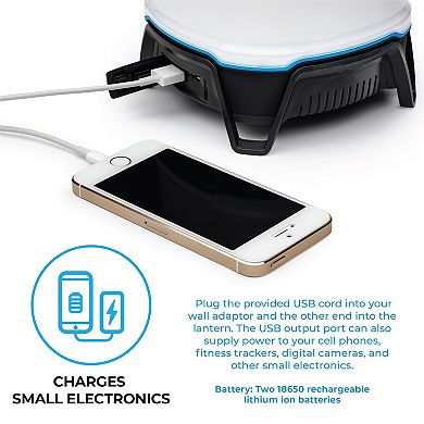 Core 1250L Rechargeable Bluetooth Speaker Lantern with USB Output