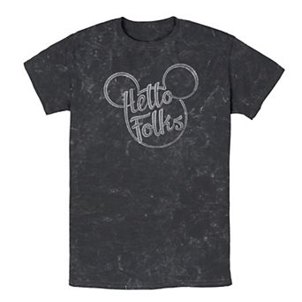 Men's Disney's Mickey Mouse Hello Folks Mickey Head Tee