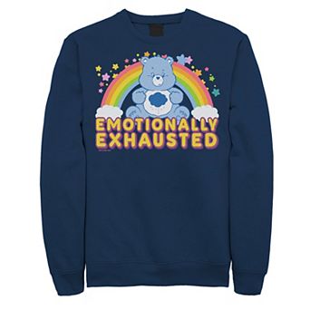 Men's Care Bears Emotionally Exhausted Graphic Fleece