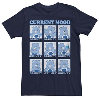 Men's Care Bears Grumpy Mood Boxes Graphic Tee