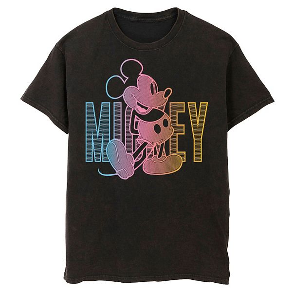 Disney's Mickey Mouse Men's Gradient Outline Graphic Tee