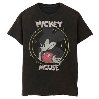 Disney's Mickey Mouse Men's Mickey & Friends Static Portrait Wash Graphic Tee