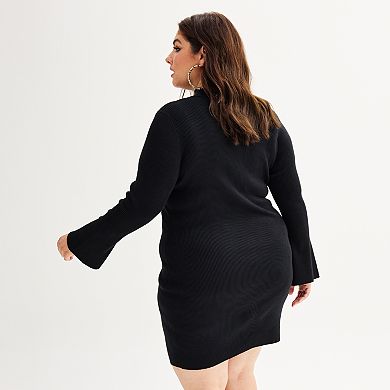 Plus Size INTEMPO™ Mockneck Sweater Dress