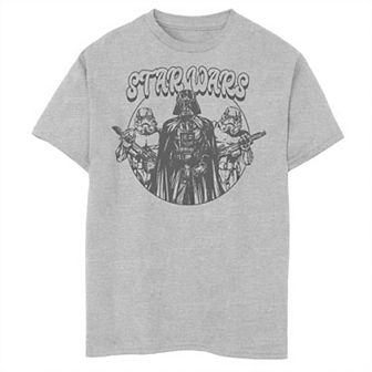 Boys 8-20 Star Wars Darth Vader & Storm Troopers Circle Fill Portraits Graphic Tee