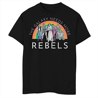 Boys Husky Star Wars The Galaxy Needs More Rebels Graphic Tee