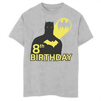 Boys 8-20 DC Comics Batman 8th Birthday Silhouette Graphic Tee