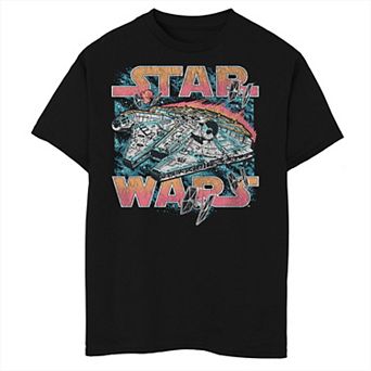 Boys Husky Star Wars Falcon Flight Graphic Tee